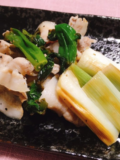 岩津ねぎと豚肉の塩レモン炒め-レシピのメイン写真