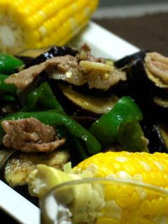 ピーマンと茄子と豚肉の味噌炒め-レシピのメイン写真