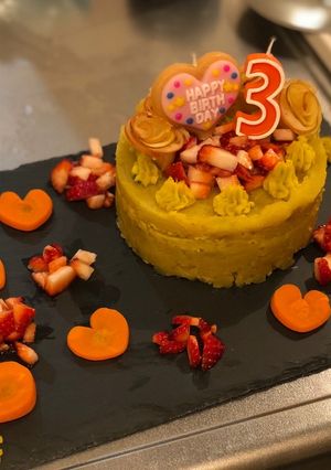 犬用ケーキ 超簡単!!-レシピのメイン写真