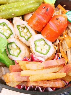 お弁当に!オクラの豚肉巻き-レシピのメイン写真
