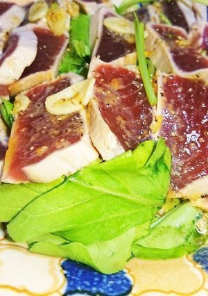 炙りマグロのカルパッチョ-レシピのメイン写真