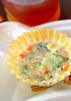 【離乳食中期７ヶ月〜】野菜ミルクスープ-レシピのメイン写真