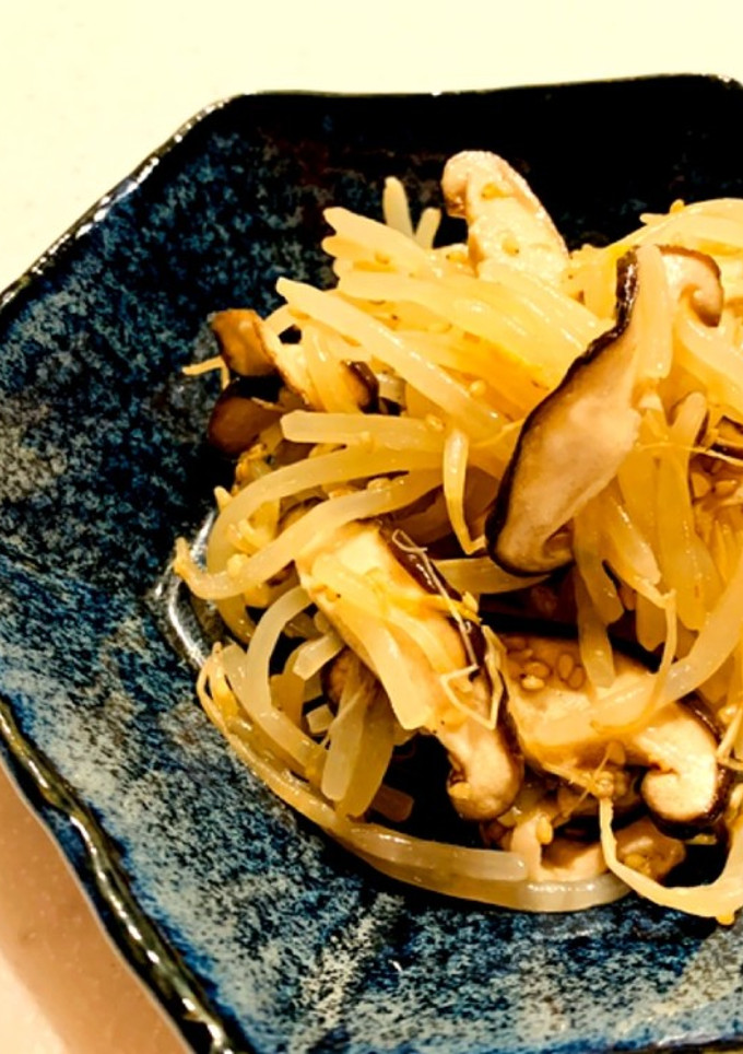 レンジで簡単！もやしと椎茸のナムル-レシピのメイン写真