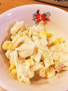 *簡単*キャベツの梅マヨサラダ*-レシピのメイン写真