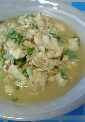 豆腐と冷蔵庫の余り物の卵とじ♪-レシピのメイン写真