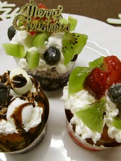 簡単!カップケーキでクリスマス♪めっけ-レシピのメイン写真