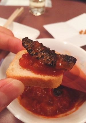 【昆虫食】シアワーム・イモムシのトマト煮-レシピのメイン写真