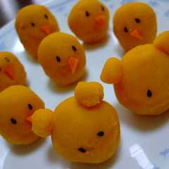 รูปของ ピヨピヨひよこの♪かぼちゃサラダ♪