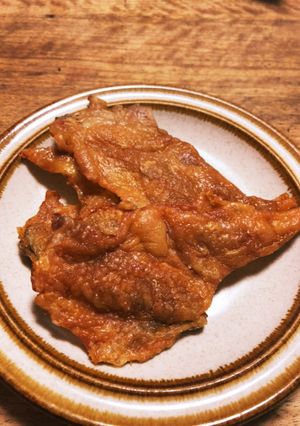 余った鶏皮でパリパリ鶏皮せんべい-レシピのメイン写真