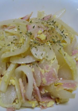 新玉ねぎとベーコン＆たまご-レシピのメイン写真