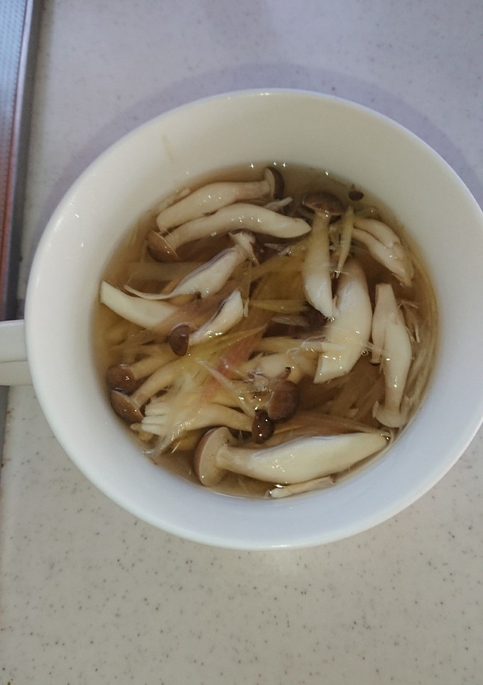 糖尿食ミョウガとしめじのすまし汁-レシピのメイン写真
