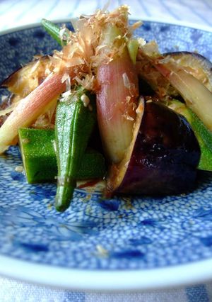 【夏野菜】茄子とオクラのポン酢炒め-レシピのメイン写真