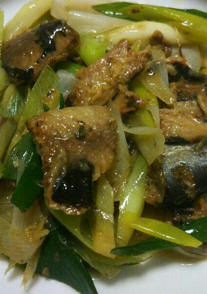 鰯の缶詰の長ネギ炒め！-レシピのメイン写真