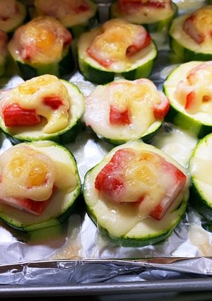 【簡単】ズッキーニカニカマチーズマヨのせ-レシピのメイン写真