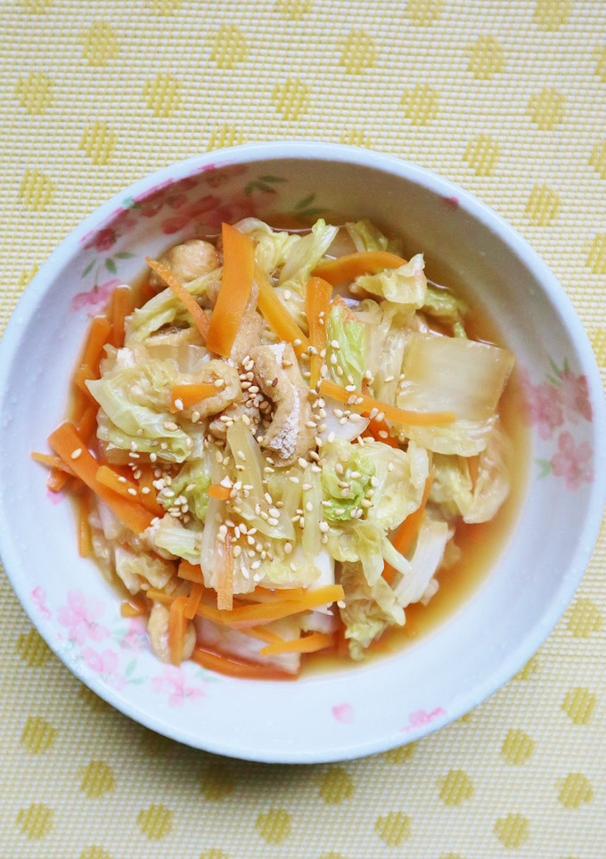 簡単！白菜と油揚げのレンチン煮びたし-レシピのメイン写真