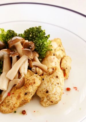 ヘルシー！スパイシーチキンのホットサラダ-レシピのメイン写真