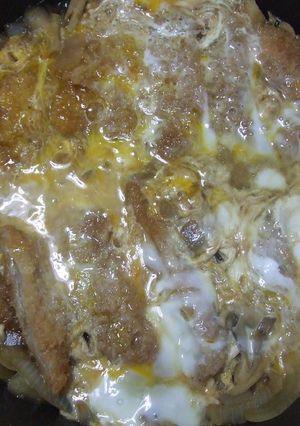 卵トロトロ　カツ煮-レシピのメイン写真