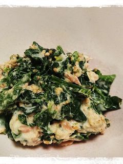 ほうれん草のごまツナマヨ和え-レシピのメイン写真