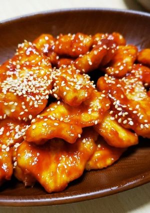 胸肉で旨甘辛ヤンニョムチキン-レシピのメイン写真