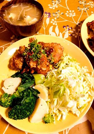 簡単油淋鶏風にフライパンでカリカリ唐揚げ-レシピのメイン写真