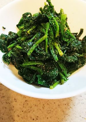 レンチンほうれん草で簡単ごま和え❤︎⃜-レシピのメイン写真