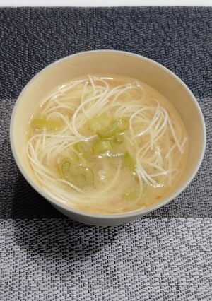 そうめん味噌汁-レシピのメイン写真