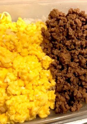 簡単に2色丼-レシピのメイン写真