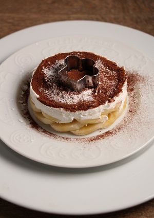 簡単！バナナチョコ生クリーム☆小麦粉不要-レシピのメイン写真