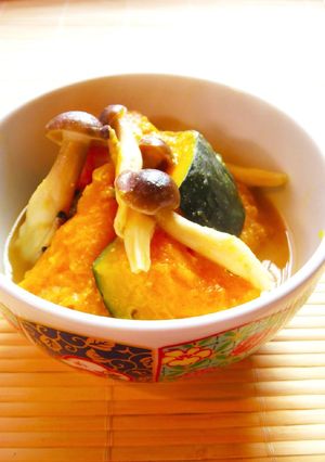 ☺簡単和食♪味噌バター味の南瓜の煮物☺-レシピのメイン写真