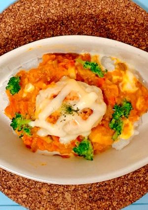 カレーハンバーグドリア-レシピのメイン写真
