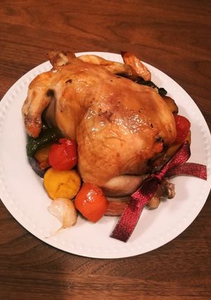 野菜たっぷり！ローストチキン-レシピのメイン写真