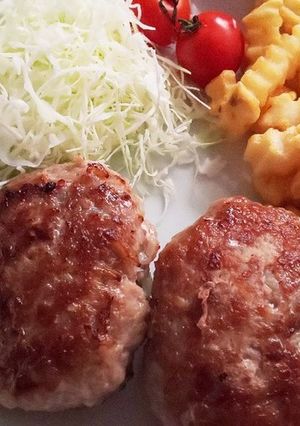 小麦、卵、乳を使わないハンバーグ♪-レシピのメイン写真