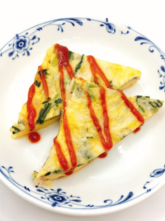 【病院】ほうれんそうオムレツ【給食】-レシピのメイン写真