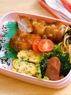 毎日のお弁当♪ユーリンチー弁当-レシピのメイン写真
