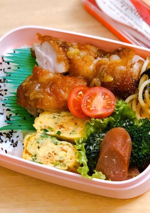 毎日のお弁当♪ユーリンチー弁当-レシピのメイン写真