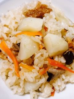簡単!菊芋の松茸風たきこみごはん-レシピのメイン写真