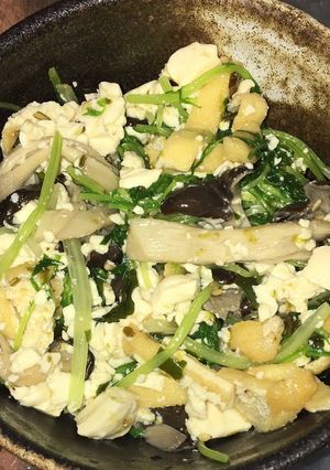 豆腐と水菜の塩鰹ポン酢サラダ-レシピのメイン写真