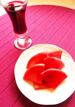 ☺簡単常備菜♪大根の赤ワイン漬け☺-レシピのメイン写真