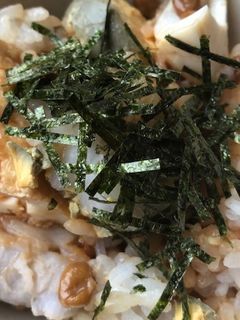 納豆と茹で卵のごちゃ混ぜご飯-レシピのメイン写真