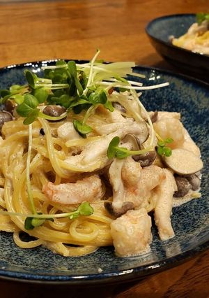 濃厚で簡単！タラコクリームパスタ-レシピのメイン写真