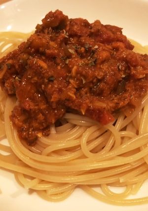 サバとトマトの赤ワイン煮込みソース-レシピのメイン写真