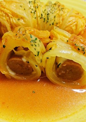 チーズ入り♫ウインナーのロール白菜-レシピのメイン写真