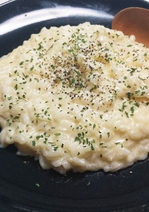 5分で完成♪ミルクチーズリゾットもどき!-レシピのメイン写真