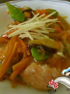 時鮭の唐揚げ~野菜あんかけ~-レシピのメイン写真