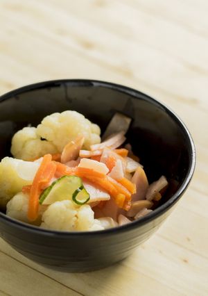カリフラワー酢の物【入院食⑨昼/冷副菜】-レシピのメイン写真