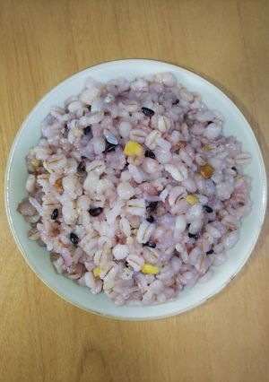 玄米と雑穀入り押し麦-レシピのメイン写真