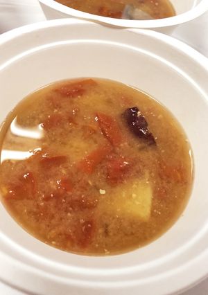 トマトとさつまいものお味噌汁-レシピのメイン写真