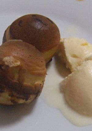 チョコ入りプチホットケーキ♪-レシピのメイン写真