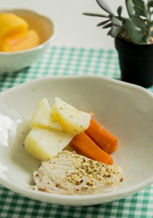 豚のマスタード焼き【入院食⑨昼/主菜】-レシピのメイン写真