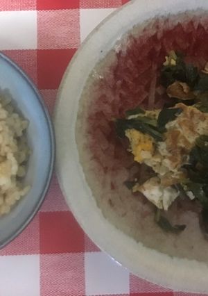 豆腐と大根葉の卵とじ-レシピのメイン写真